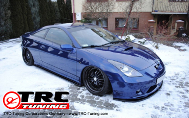 Frontspoileransatz Cup Lippe Toyota Celica T23 Vor-Facelift (Schwarz Glänzend)