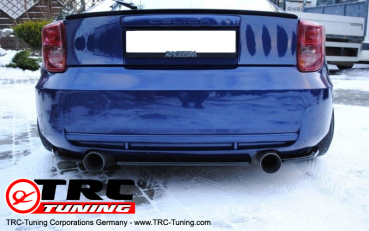 Heckansatz Flaps Diffusor Set Toyota Celica T23 vor Facelift (Schwarz Glänzend)