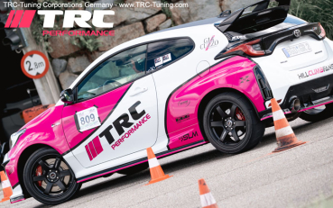 Preview: SEMISLICK 18 ZOLL Radsatz BORBET DB8GT2 mit EXTREME VR2 235/40R18 TOYOTA GR YARIS (BLACK)