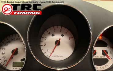 CHROME Blende Tachometer Toyota Celica T23 / MR-2 W3 Drehzahlmesser