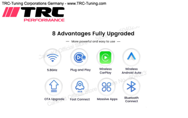 Wireless CARPLAY & ANDROID USB Adapter (Plug&Play WiFi Bluetooth Auto Connection)