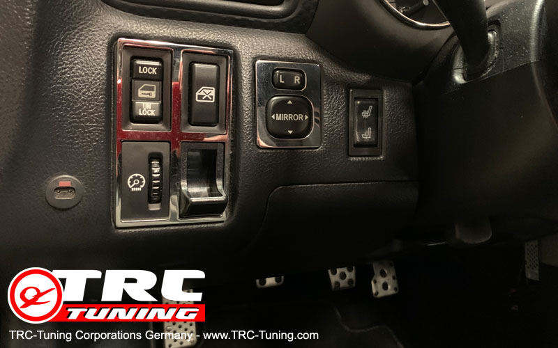 trc tuning corporations germany e k toyota lexus mazda tesla tuning developments trc performance chrome cover switch unit toyota mr 2 w3 roadster