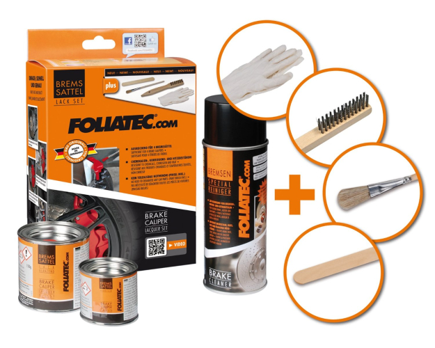 FOLIATEC Brake Caliper Paint Set SPEED YELLOW