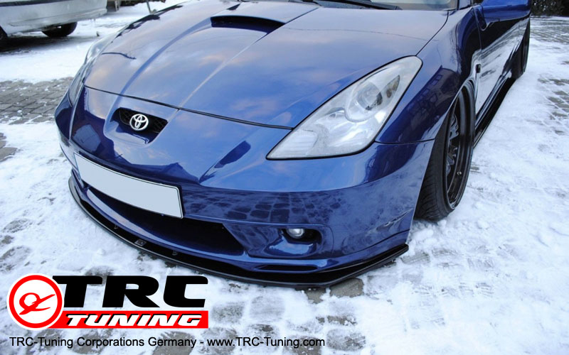 Frontspoileransatz Cup Lippe Toyota Celica T23 Vor-Facelift (Schwarz Glänzend)