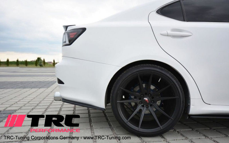 Rear Bumper Spoiler Appron left / right Lexus IS XE2 (Black Highgloss)