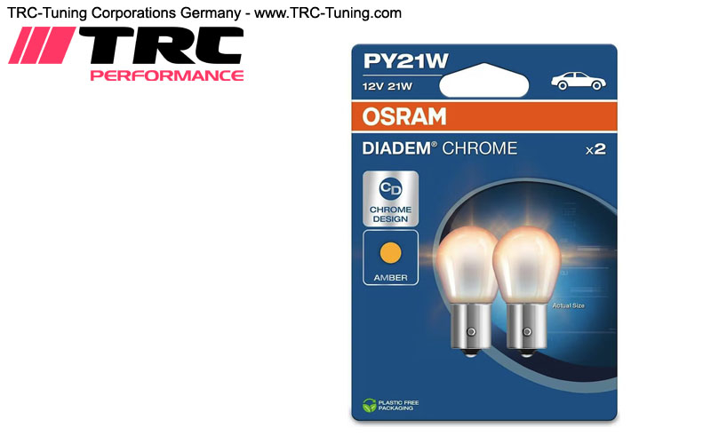 OSRAM DIADEM Chrome Blinker-Birnen 21W BAU15s (2 Stk.)